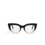 OKKIA Claudia Big Cat Eye Occhiali da Lettura Donna Nero Rosa +1.50