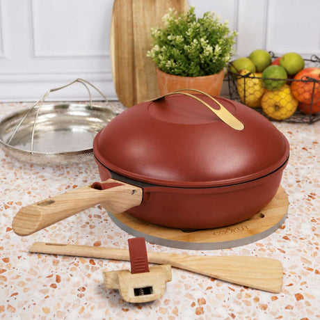 Padella casseruola La Favolosa Cookut 28 cm rosso passion 8 in 1