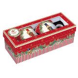 EASY LIFE Set 2 Mug Natalizi Christmas Teddy in Porcellana Fine China 300ml