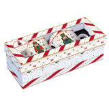 EASY LIFE Set 2 Mug Natalizi Nutcracker Twist in Porcellana Fine China 300ml
