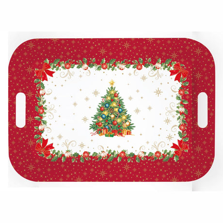 Vassoio con manici Christmas Heritage Easy Life melamina 47x33 cm