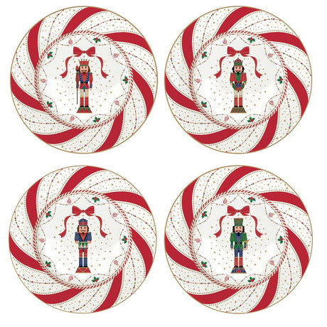 Set 4 piatti dessert Nutcracker Twist Easy Life 19 cm