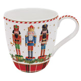 EASY LIFE Tazza Natalizia Vintage Nutcracker in Porcellana 350 ml