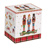 EASY LIFE Tazza Natalizia Vintage Nutcracker in Porcellana 350 ml