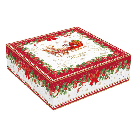 Set 4 piatti dessert Christmas Heritage Easy Life 20 cm