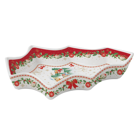 Piatto abete Christmas Heritage Easy Life 28,5x21,5 cm