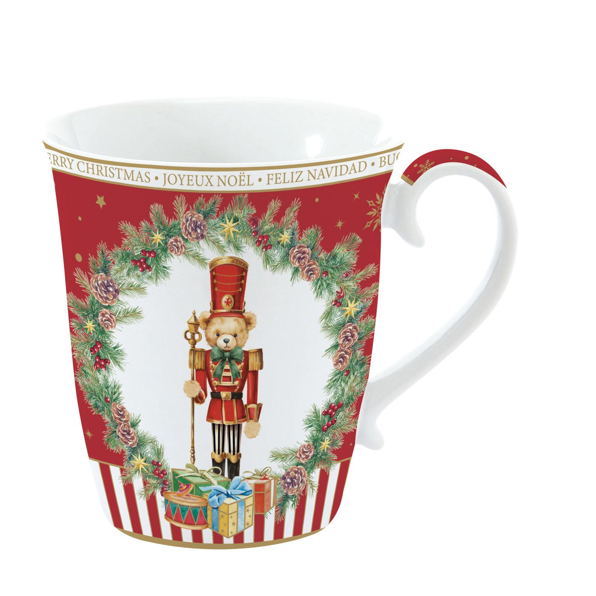 EASY LIFE Tazza Natalizia Christmas Teddy in Porcellana 275 ml