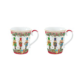 EASY LIFE Set 2 Tazze Natalizie Christmas Teddy in Porcellana 275 ml