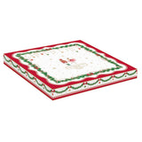 EASY LIFE Piatto Torta Natalizio con Paletta Magie de Noel in Porcellana 32cm