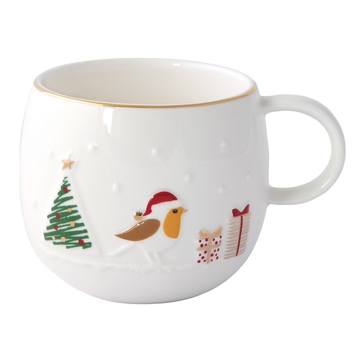 EASY LIFE Tazza Natalizia Let It Snow in Porcellana 400 ml