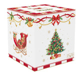 EASY LIFE Biscottiera Natalizia Christmas Tale in Porcellana 14cm