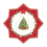 EASY LIFE Piatto Torta Natalizio Christmas Heritage in Porcellana 32cm