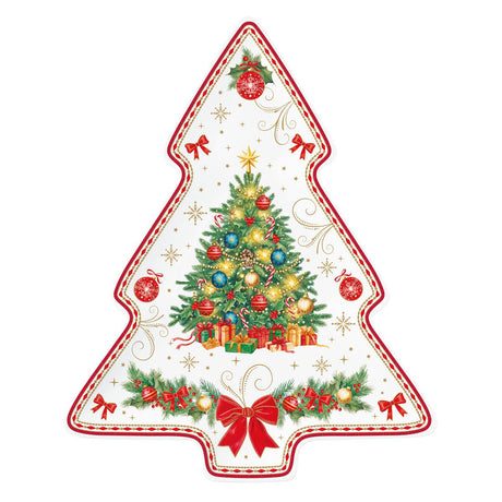 Piatto natalizio a forma di abete Christmas Heritage Easy Life