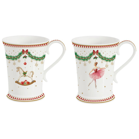 Set 2 tazze natalizie Magie de Noel Easy Life 300 ml