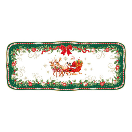 Piatto da portata Christmas Heritage Easy Life porcellana 36 cm