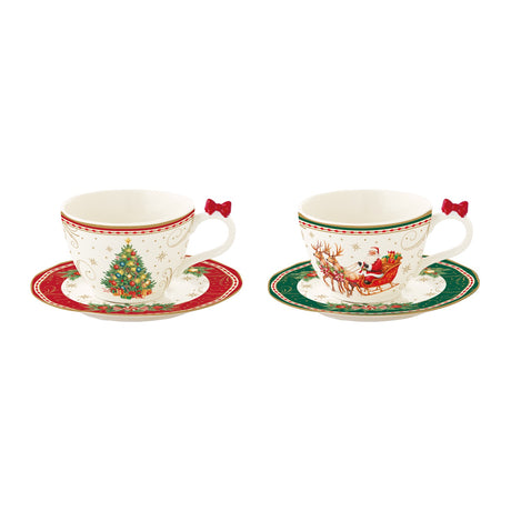 Set 2 tazzine caffè Christmas Heritage Easy Life 120 ml