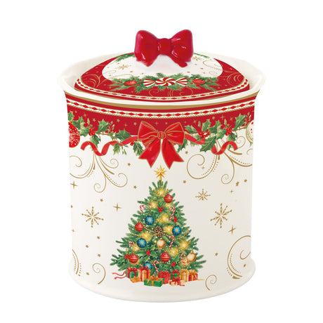 Barattolo natalizio Christmas Heritage Easy Life porcellana 11 cm