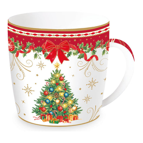 Tazza Christmas Heritage albero decorato Easy Life con latta 350 ml