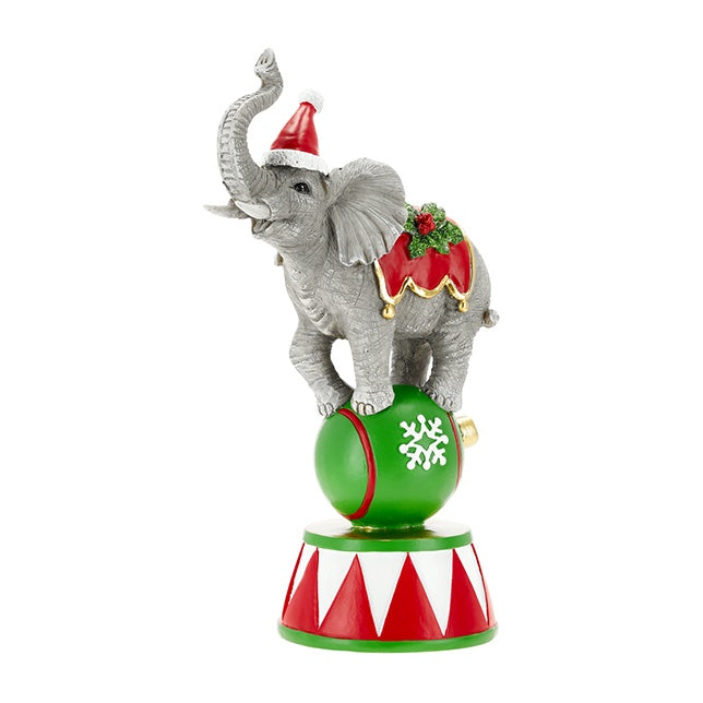 TIMSTOR Elefante del Circo Natalizio su Palla 24,7 cm