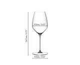 RIEDEL Veloce Calice Bicchiere Vino Bianco Riesling Set 2 Pezzi 570ml Cristallo