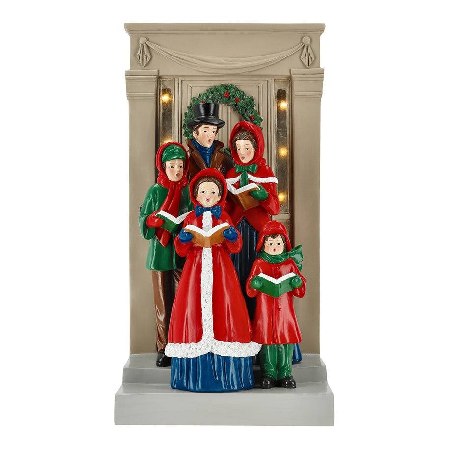TIMSTOR Cantori di Natale sulla Porta con Luci LED 40,6 cm