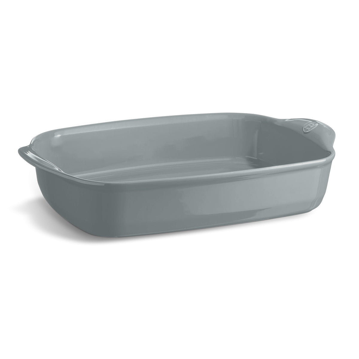 EMILE HENRY Pirofila Grande Rettangolare da Forno in Ceramica Grigia 42,5x27,5 cm