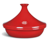 EMILE HENRY Tajine in Ceramica Rosso 32,5 cm per 8-10 Persone