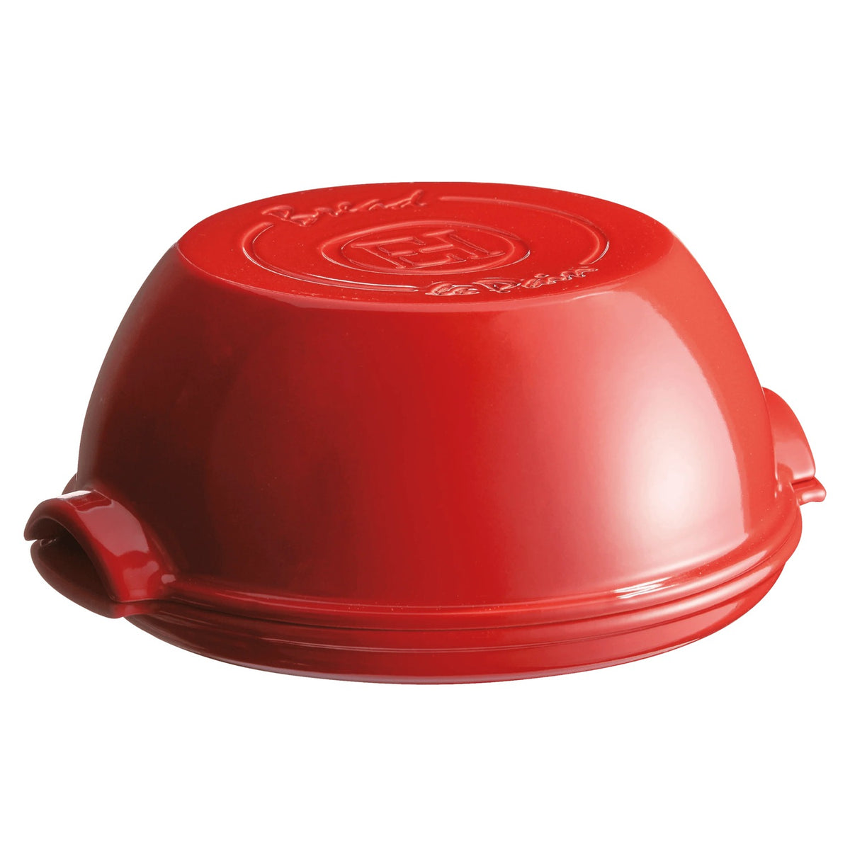 EMILE HENRY Cuoci Pane Rotondo in Ceramica Rosso 32,3x29,5 cm