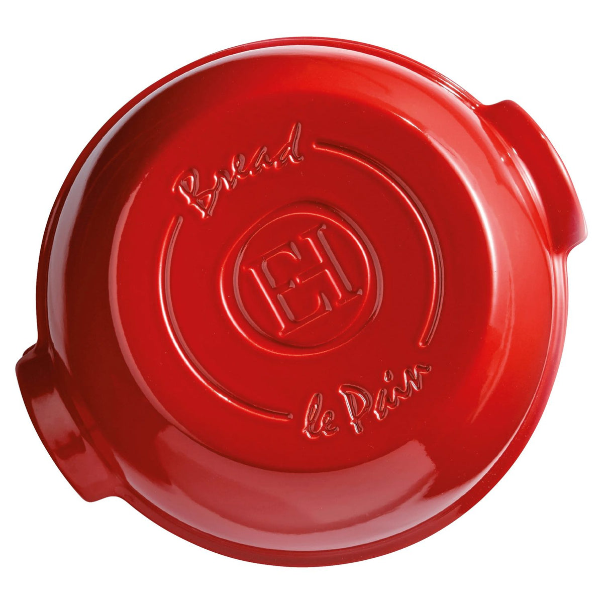 EMILE HENRY Cuoci Pane Rotondo in Ceramica Rosso 32,3x29,5 cm