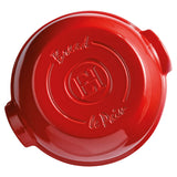 EMILE HENRY Cuoci Pane Rotondo in Ceramica Rosso 32,3x29,5 cm