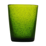 MEMENTO Bicchieri Acqua Monocolore Olive Verde Oliva Set 6 Pezzi 300ml Pasta di Vetro