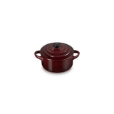 LE CREUSET Mini Cocotte Rotonda in Gres Vetrificato Garnet 10 cm 0,25 L