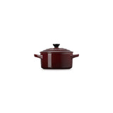 LE CREUSET Mini Cocotte Rotonda in Gres Vetrificato Garnet 10 cm 0,25 L