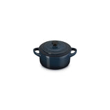 LE CREUSET Mini Cocotte Rotonda in Gres Vetrificato Nuit 10 cm 0,25 L