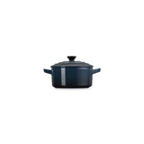 LE CREUSET Mini Cocotte Rotonda in Gres Vetrificato Nuit 10 cm 0,25 L