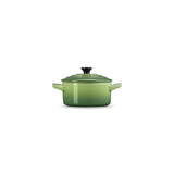 LE CREUSET Mini Cocotte Rotonda in Gres Vetrificato Verde Bamboo 10 cm 0,25 L