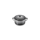LE CREUSET Mini Cocotte Rotonda in Gres Vetrificato Flint 10 cm 0,25 L