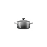 LE CREUSET Mini Cocotte Rotonda in Gres Vetrificato Flint 10 cm 0,25 L