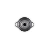 LE CREUSET Mini Cocotte Rotonda in Gres Vetrificato Flint 10 cm 0,25 L