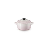 LE CREUSET Mini Cocotte Rotonda in Gres Vetrificato Shell Pink 10 cm 0,25 L