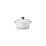 LE CREUSET Mini Cocotte Rotonda in Gres Vetrificato Meringa 10 cm 0,25 L