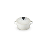 LE CREUSET Mini Cocotte Rotonda in Gres Vetrificato Meringa 10 cm 0,25 L