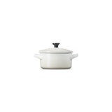 LE CREUSET Mini Cocotte Rotonda in Gres Vetrificato Meringa 10 cm 0,25 L