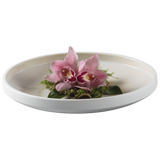 MASCAGNI CASA Glossy White Ceramic Tray 35.5 cm O1833