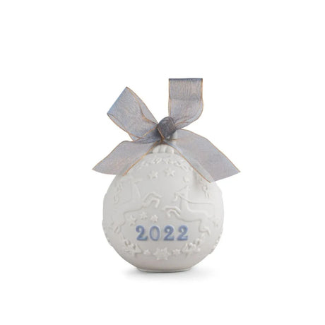 Lladró - Palla di Natale Porcellana Bianca 2022 9 cm 01018466