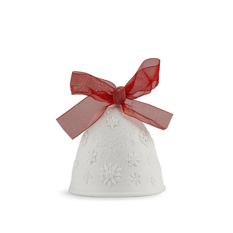 Lladró - Campana di Natale 2022 Rosso Bianco Porcellana 01018469