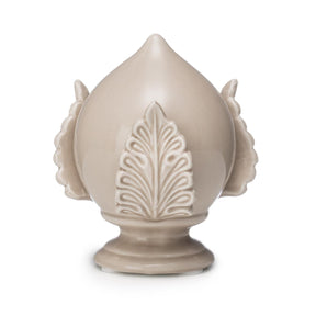 Pumo Pugliese Palais Royal in ceramica colore taupe 12 cm