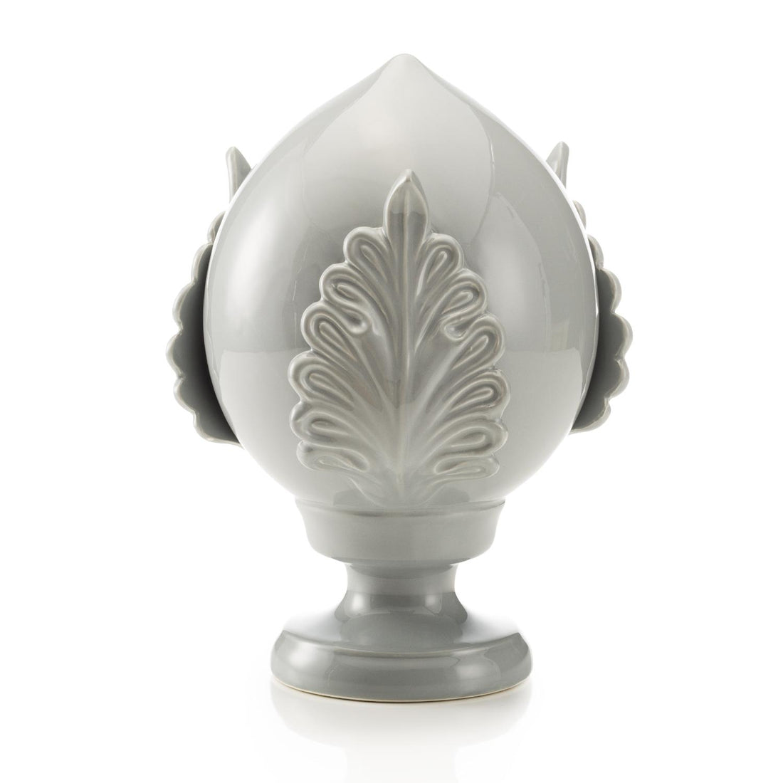 PALAIS ROYAL Pumo Pomo Pugliese Decorazione Grigio Perla 17cm Ceramica