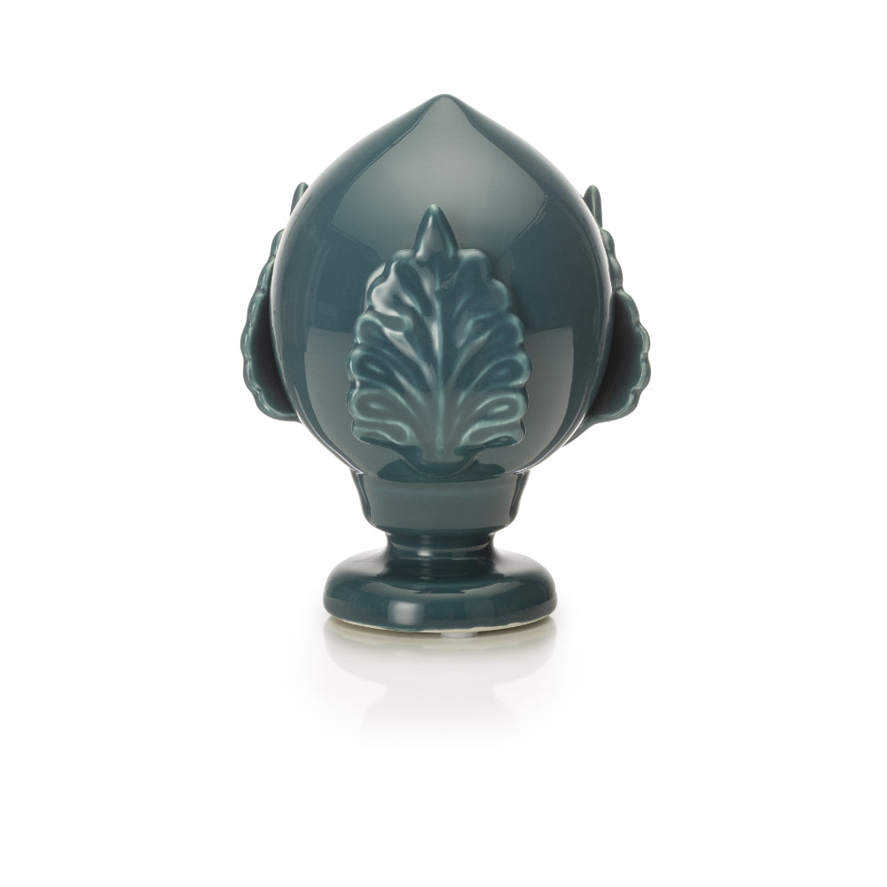 PALAIS ROYAL Pumo Pomo Pugliese Decorazione Blu Ottanio 17cm Ceramica
