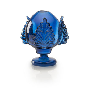 Pumo Pugliese Palais Royal in vetro blu 20 cm con bastoncini diffusori